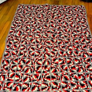 Vintage hand knit blanket